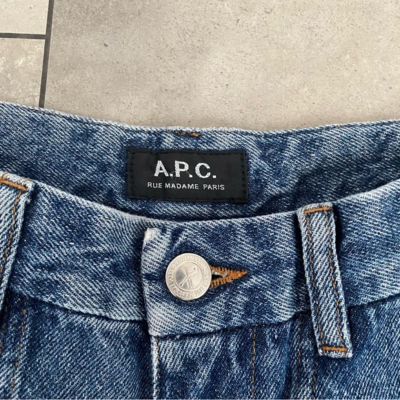 A.P.C. high waist flare jeans blue 25 - Picture 7 of 9